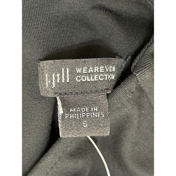 J. Jill Women's S Black Shift Rayon Dress Knee Length Flared Boho Stretch Casual - Picture 5 of 11